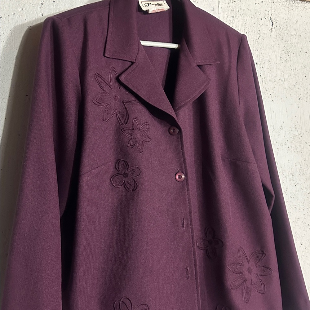Vintage Women's Deep Purple Pantsuit - Picture 7 of 14